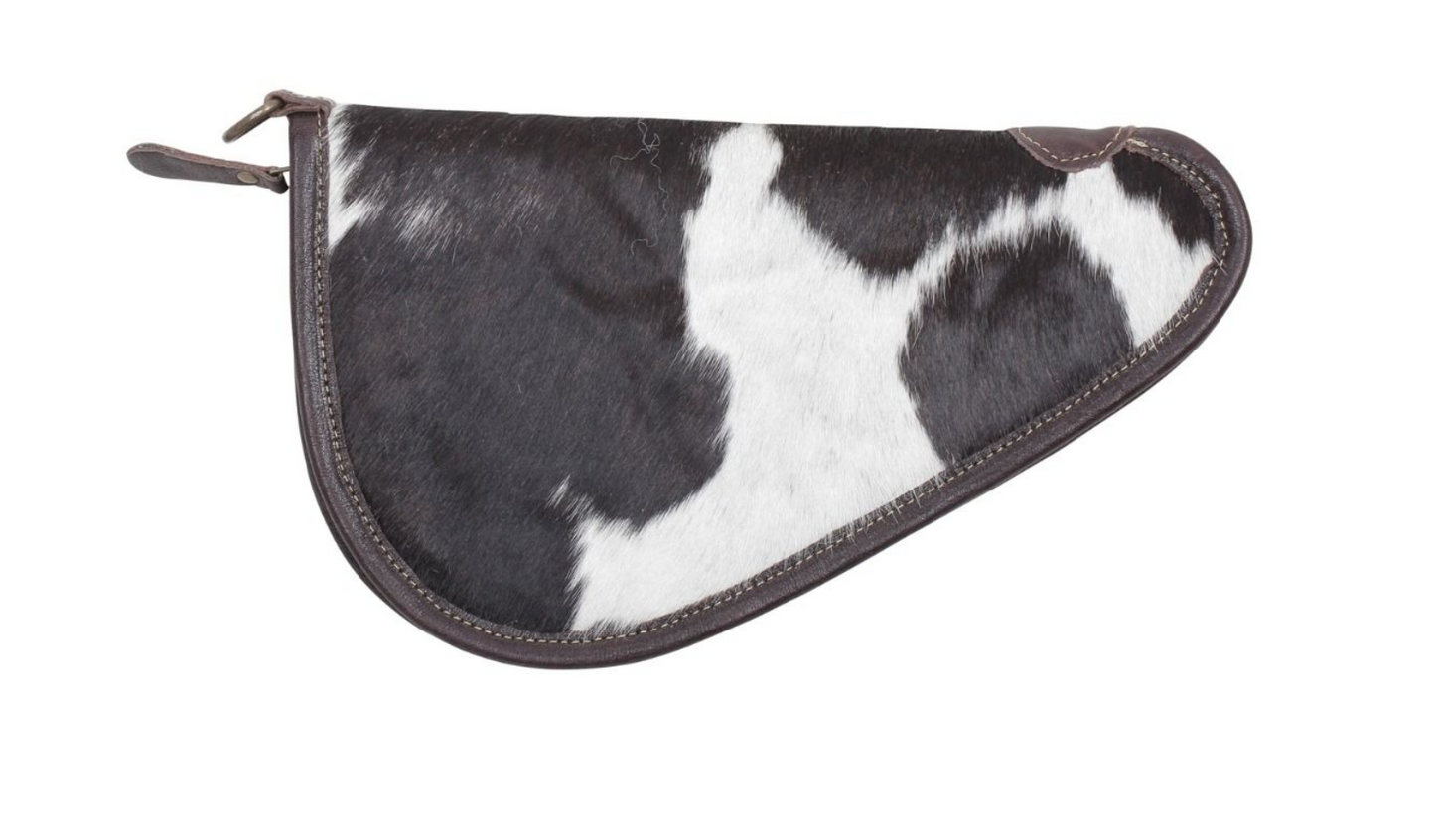 Black and White Cowhide Gun Case