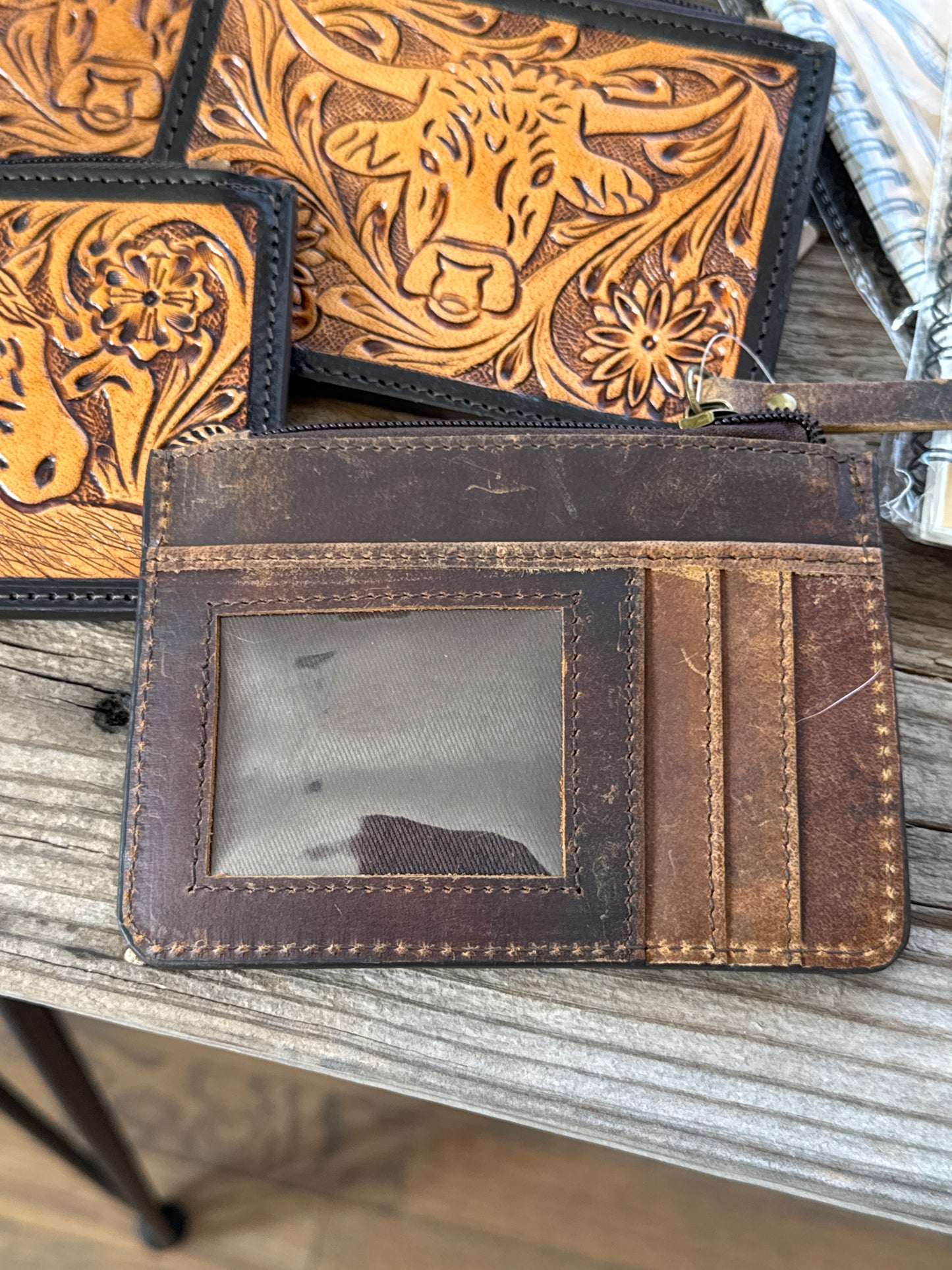 Hand Tooled Card Wallet