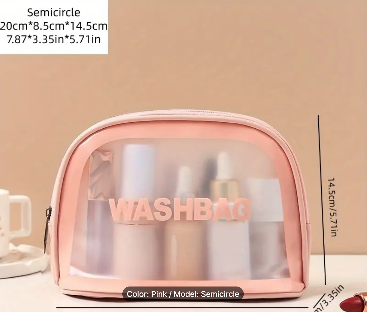 6 Piece Makeup Bag set