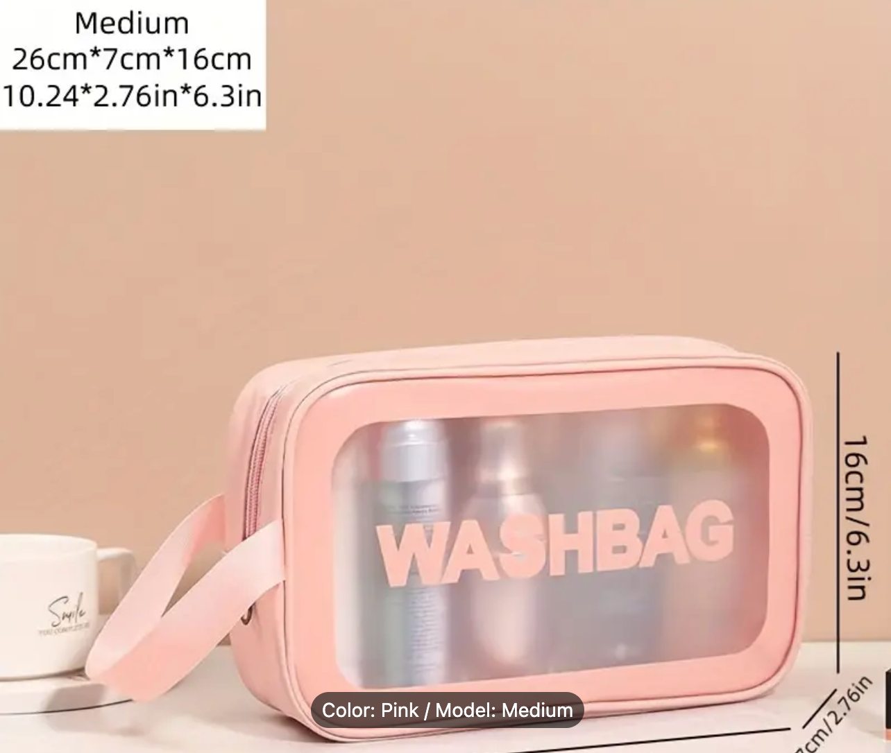 6 Piece Makeup Bag set