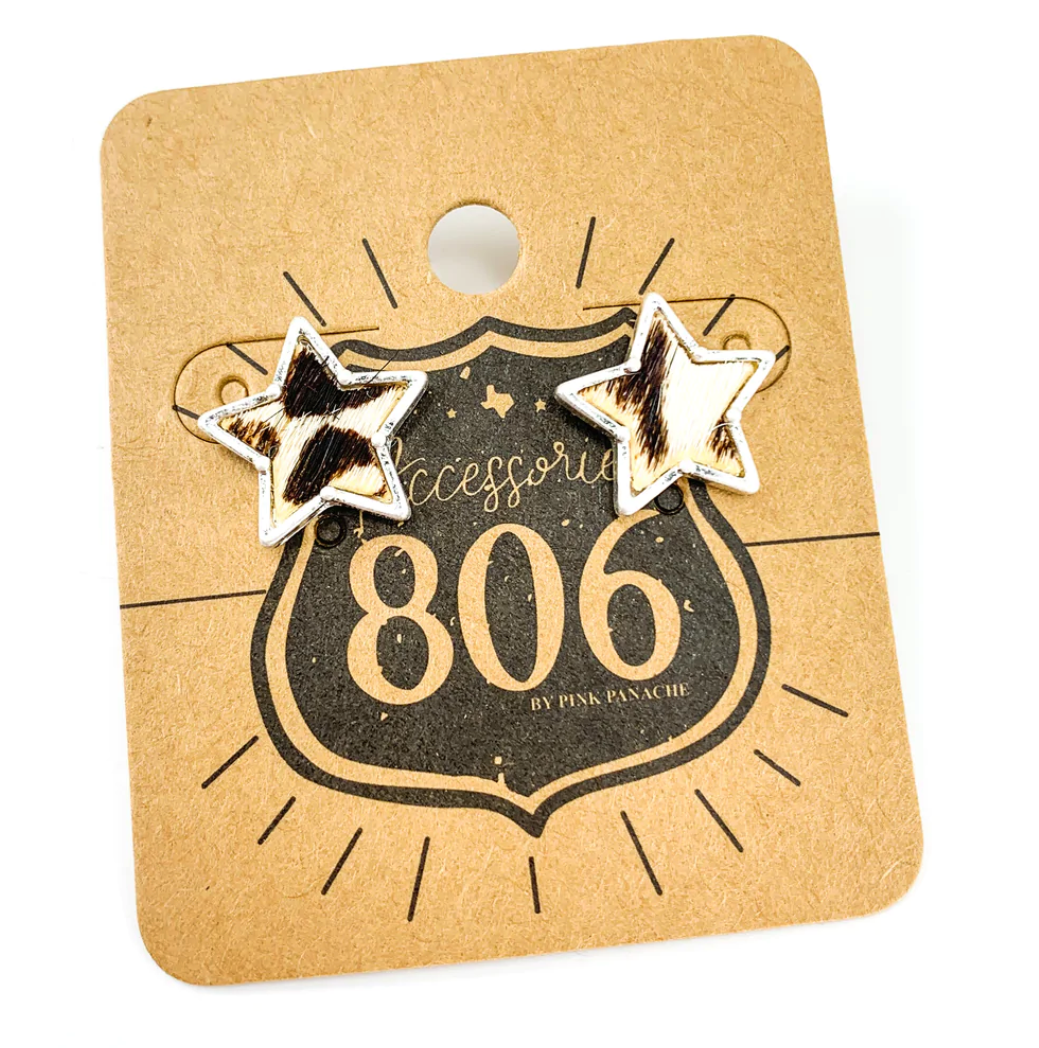 Cow Star Earrings