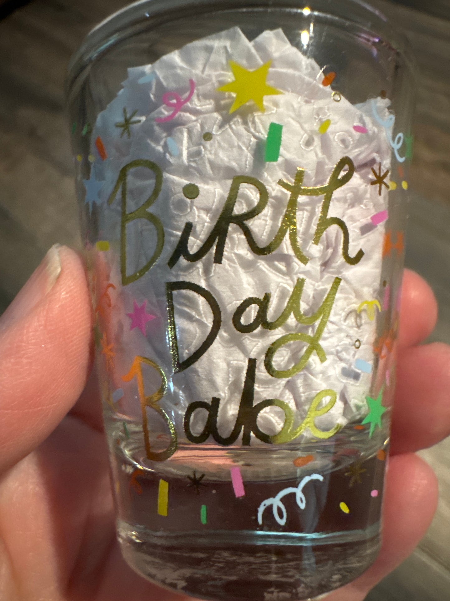 Birthday Babe Shot Glass