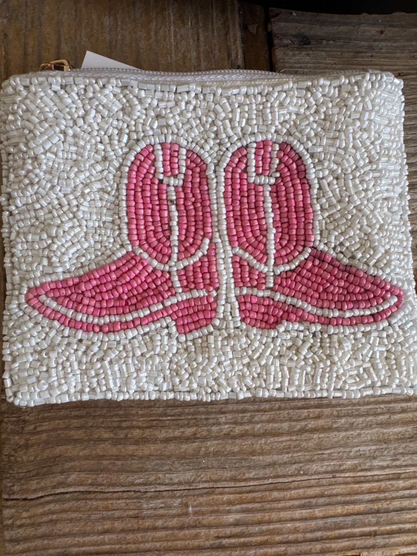 Cowgirl Boot Beaded Wallet