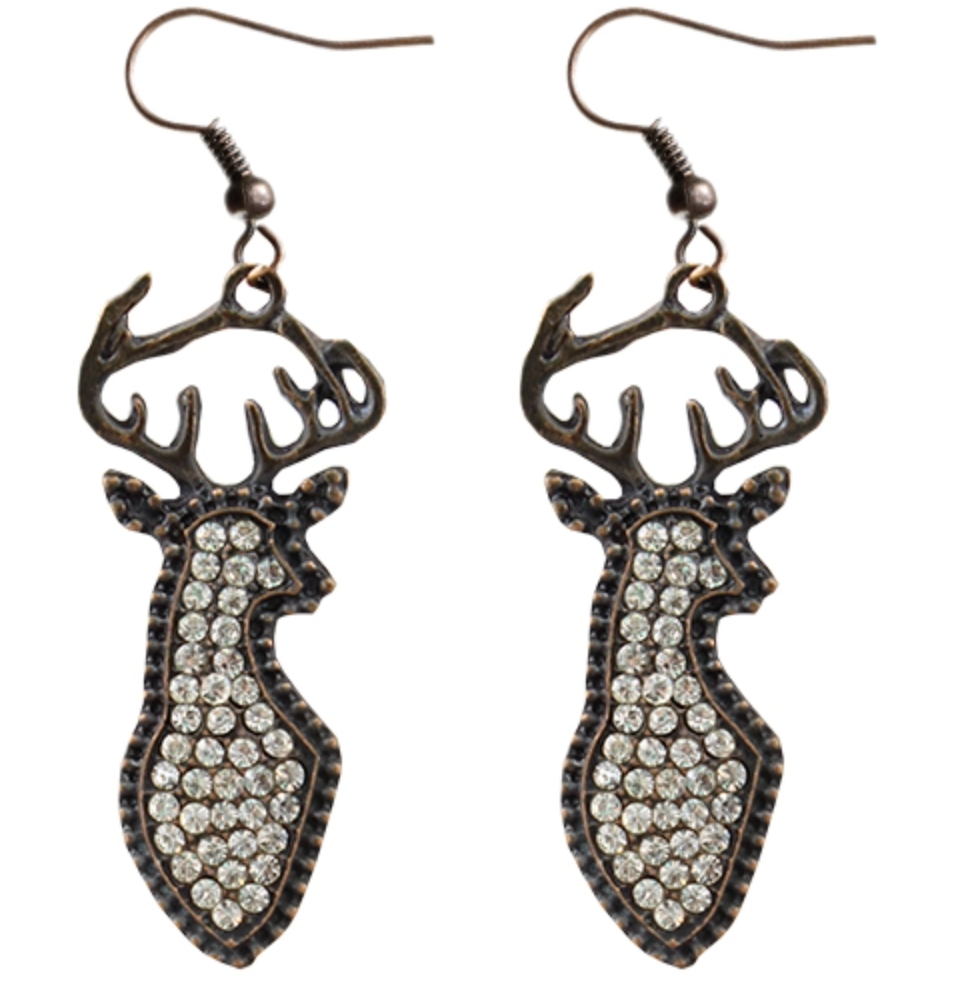 Bling Deer Earrings