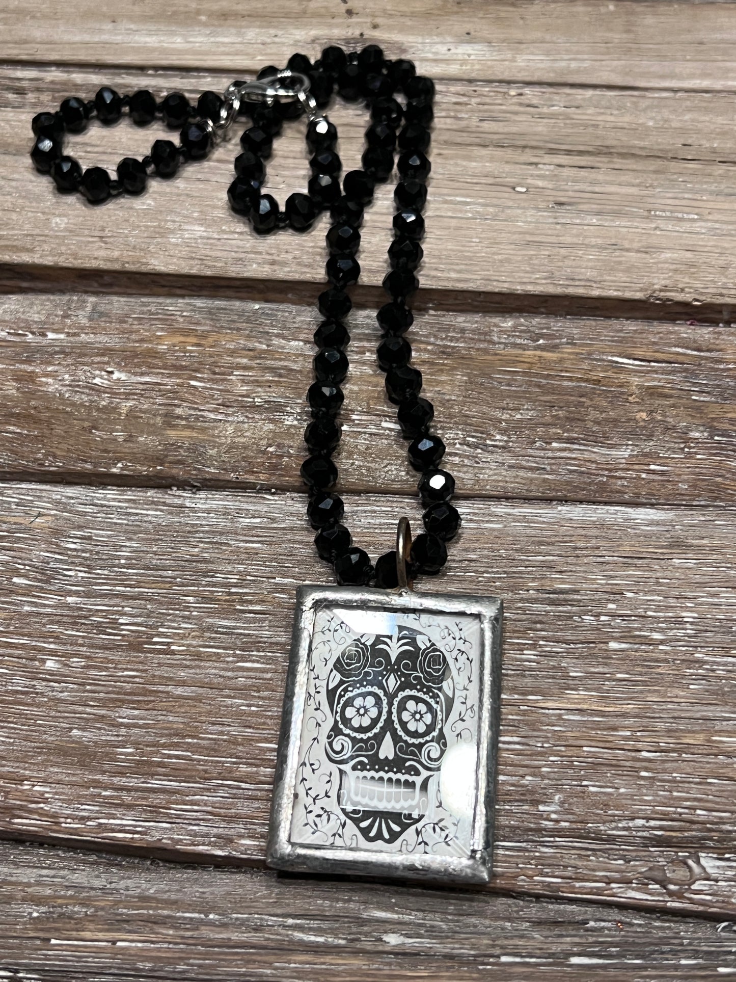 Sugar Skull Charm pendant Necklace