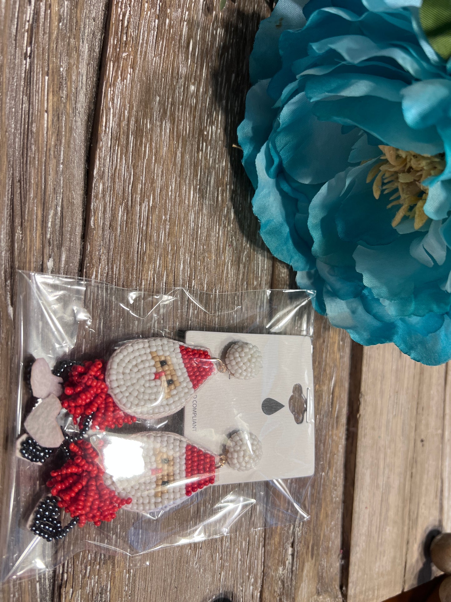 Santa Sea Bead Body Earrings