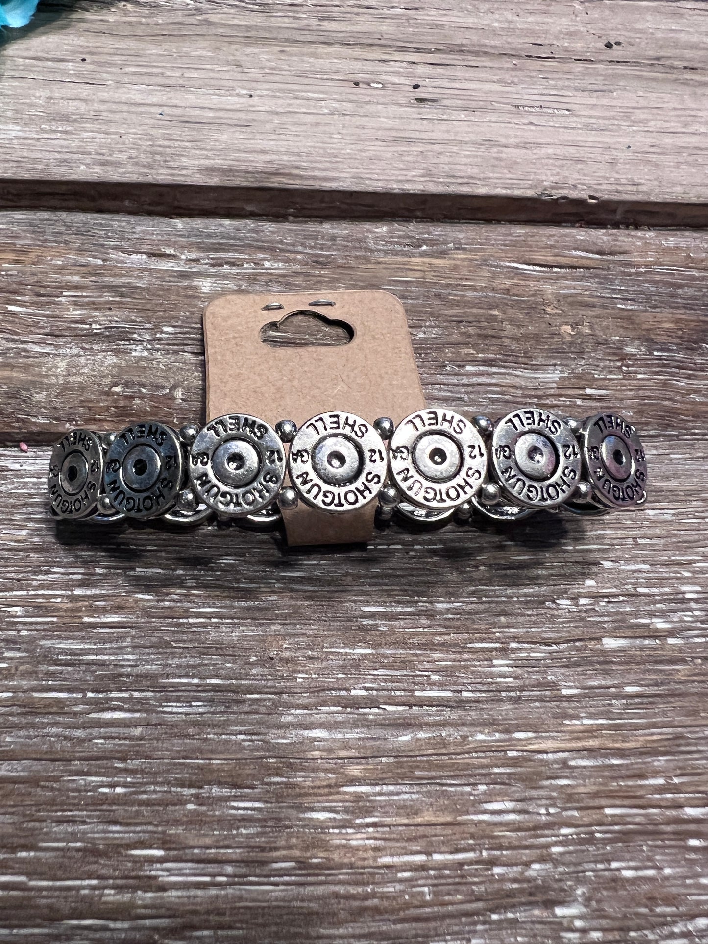 12 gauge Shotgun Shell Silver Bracelet