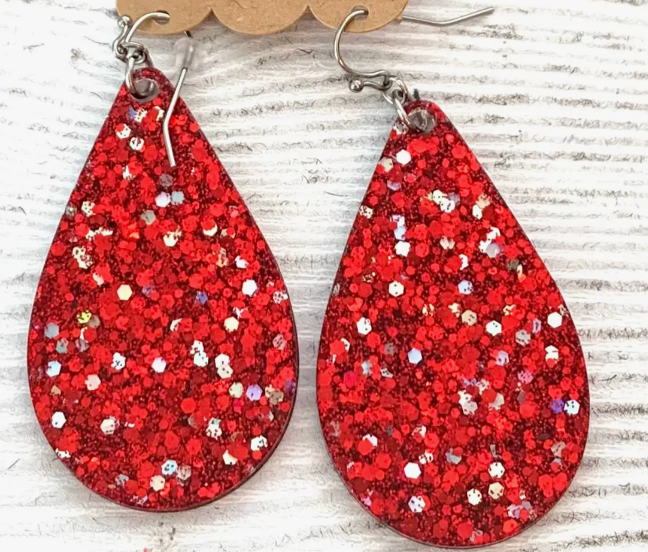 Resin Tear Drop Earrings