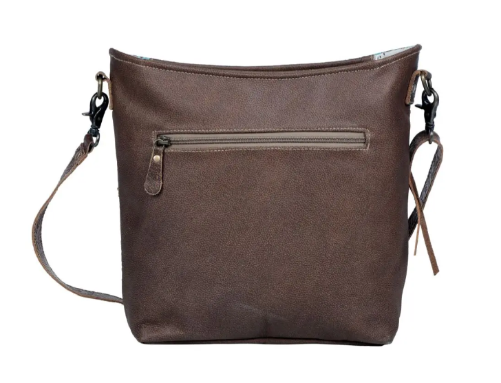 River Turquoise Leather Bag