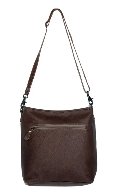 River Turquoise Leather Bag