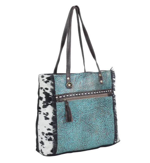 Rustic Turquoise Tote Bag