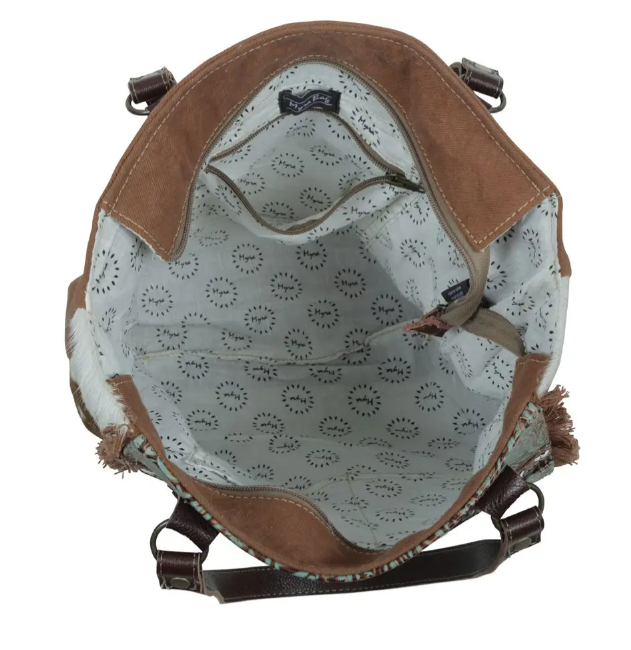 Amethyst Cowhide Tote Bag