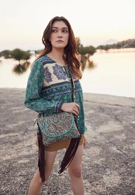 Pecos Leather Fringe Bag