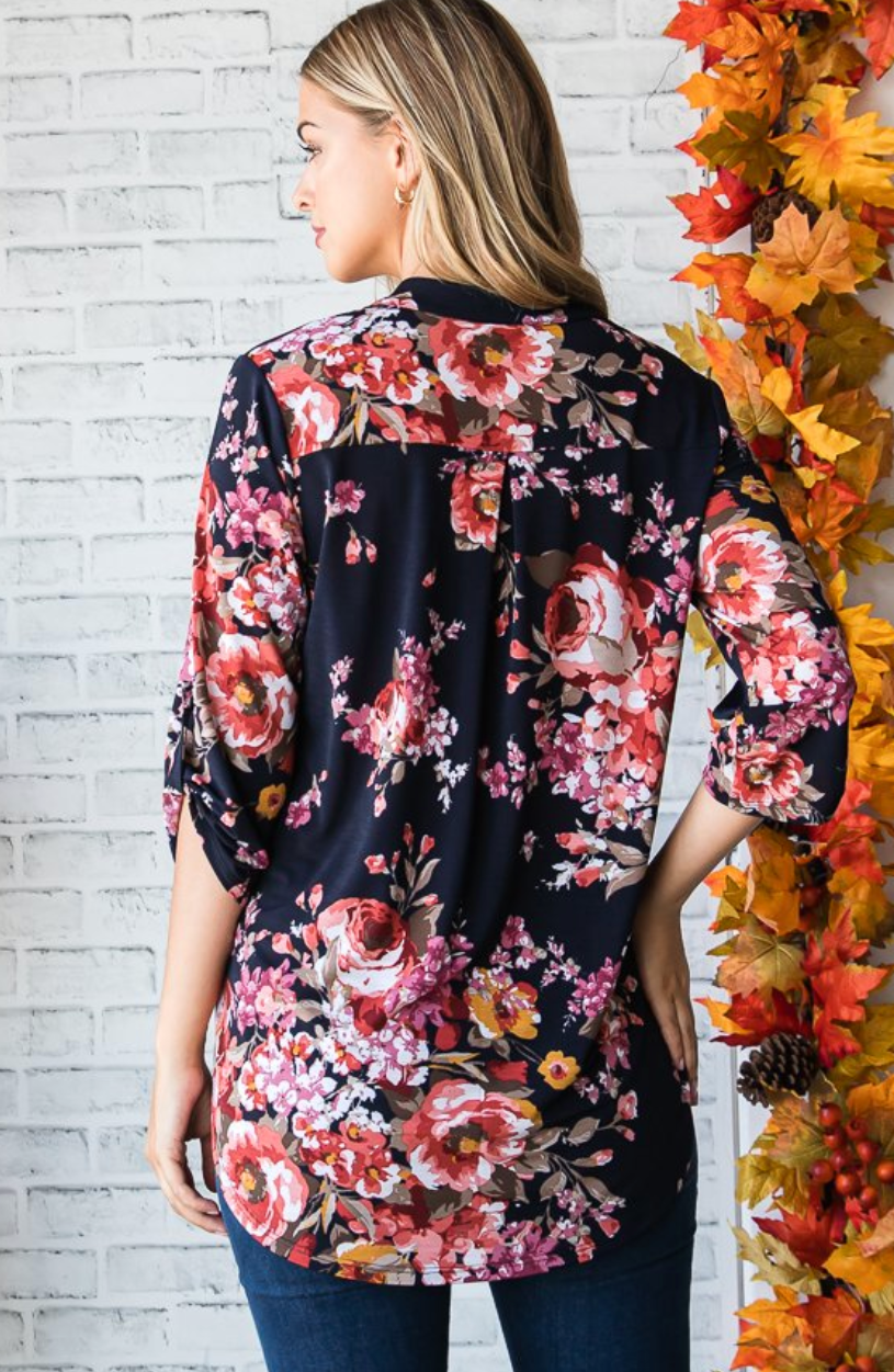 Romantic Floral Top