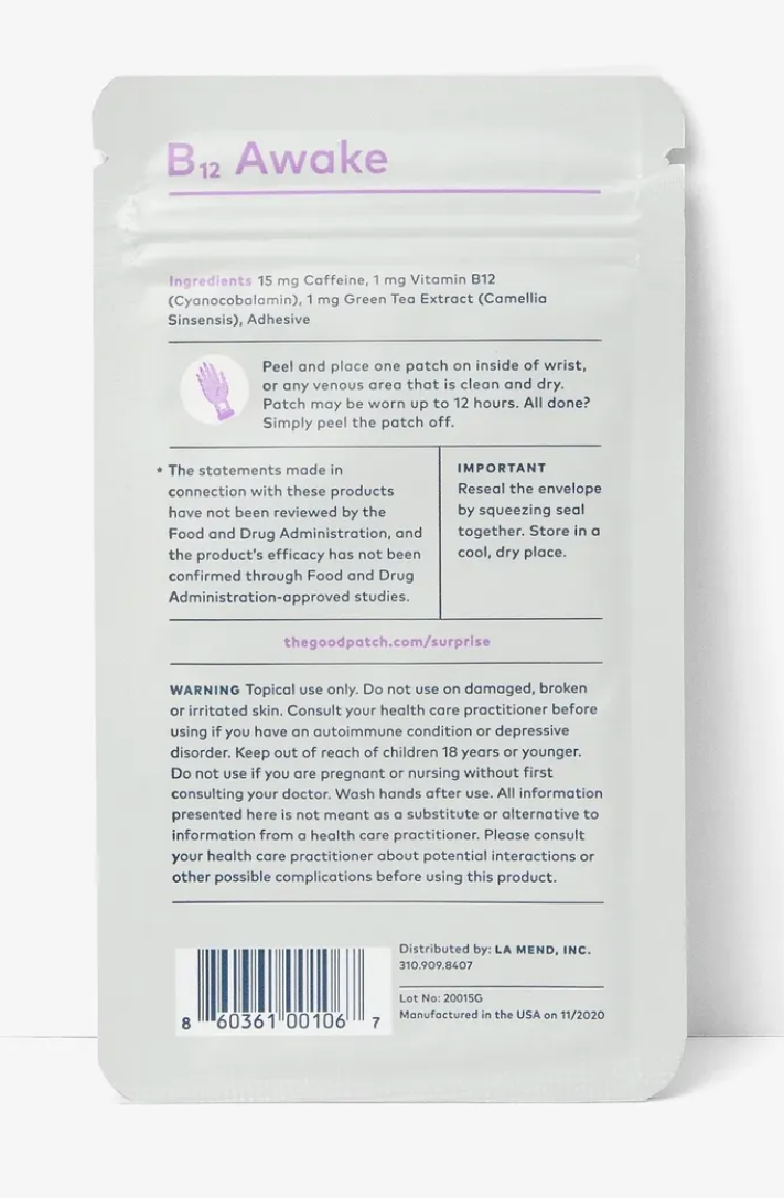 B12 Awake Patches