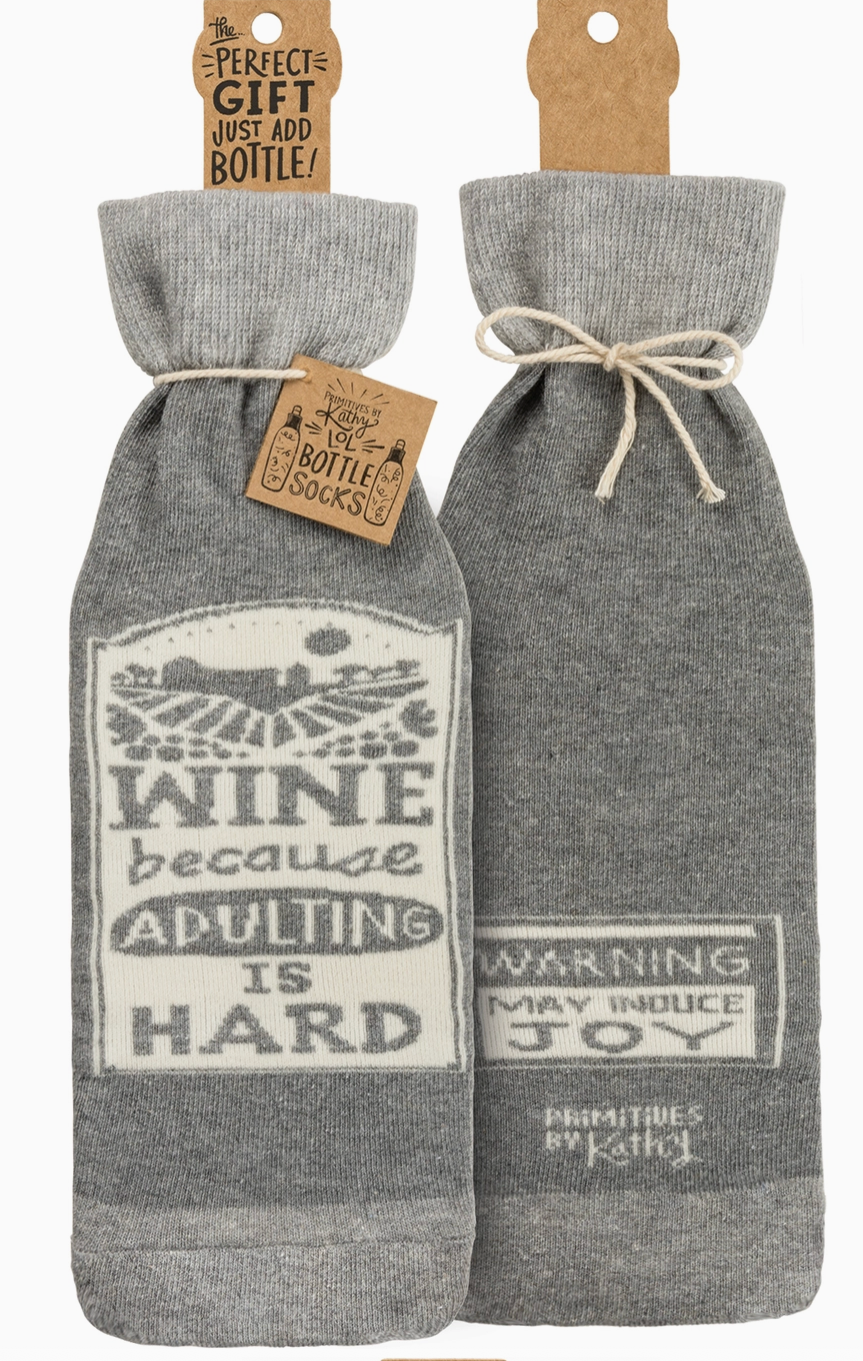 Wine- Because Adulting is Hard Wine bag