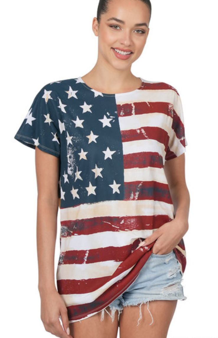I Love America Flag Shirt