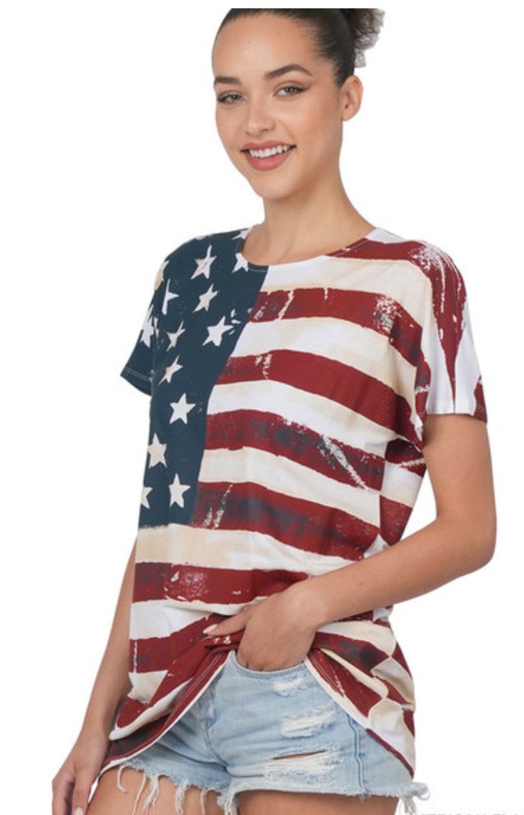 I Love America Flag Shirt