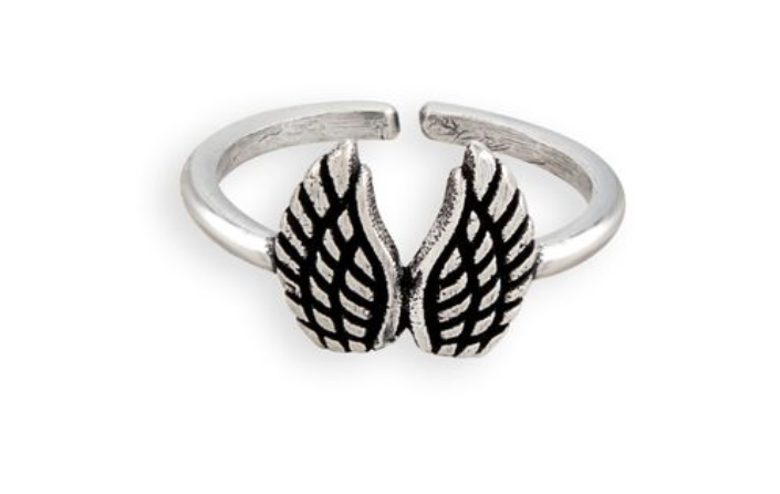 Angel Wings Silver Ring