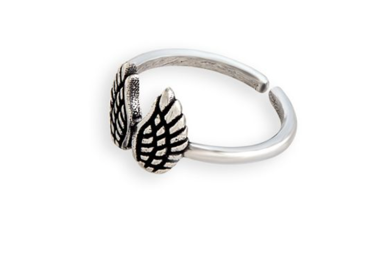 Angel Wings Silver Ring