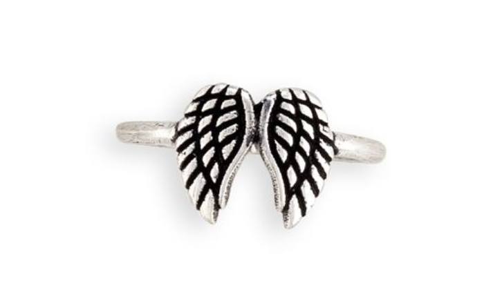 Angel Wings Silver Ring