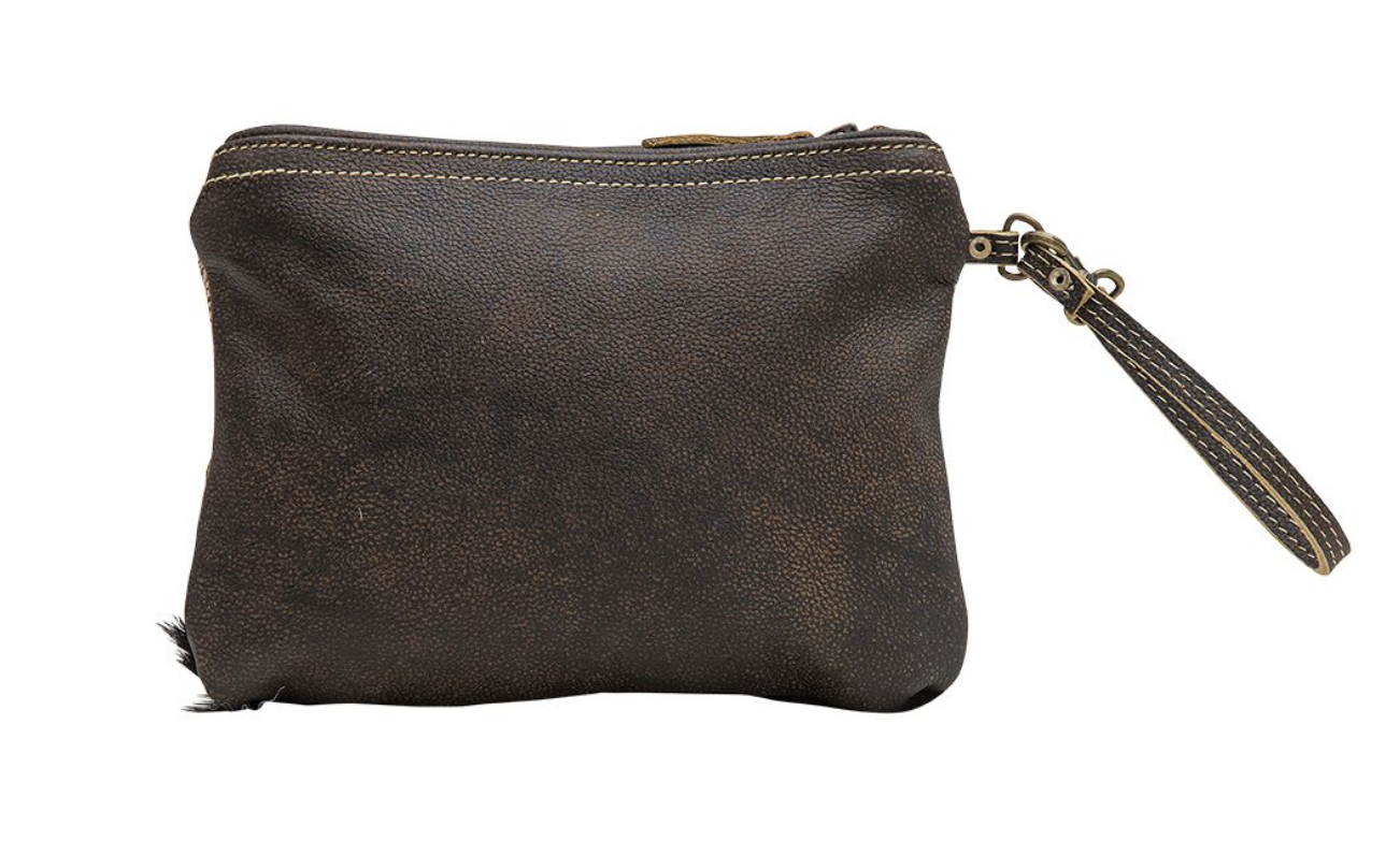 Bizmo Wristlet Cowhide Bag
