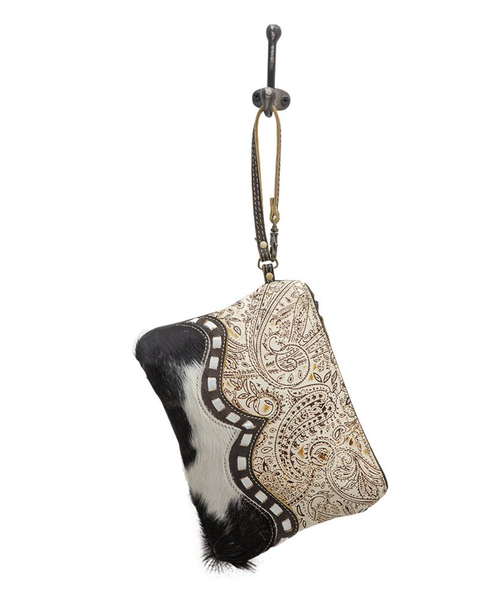 Bizmo Wristlet Cowhide Bag
