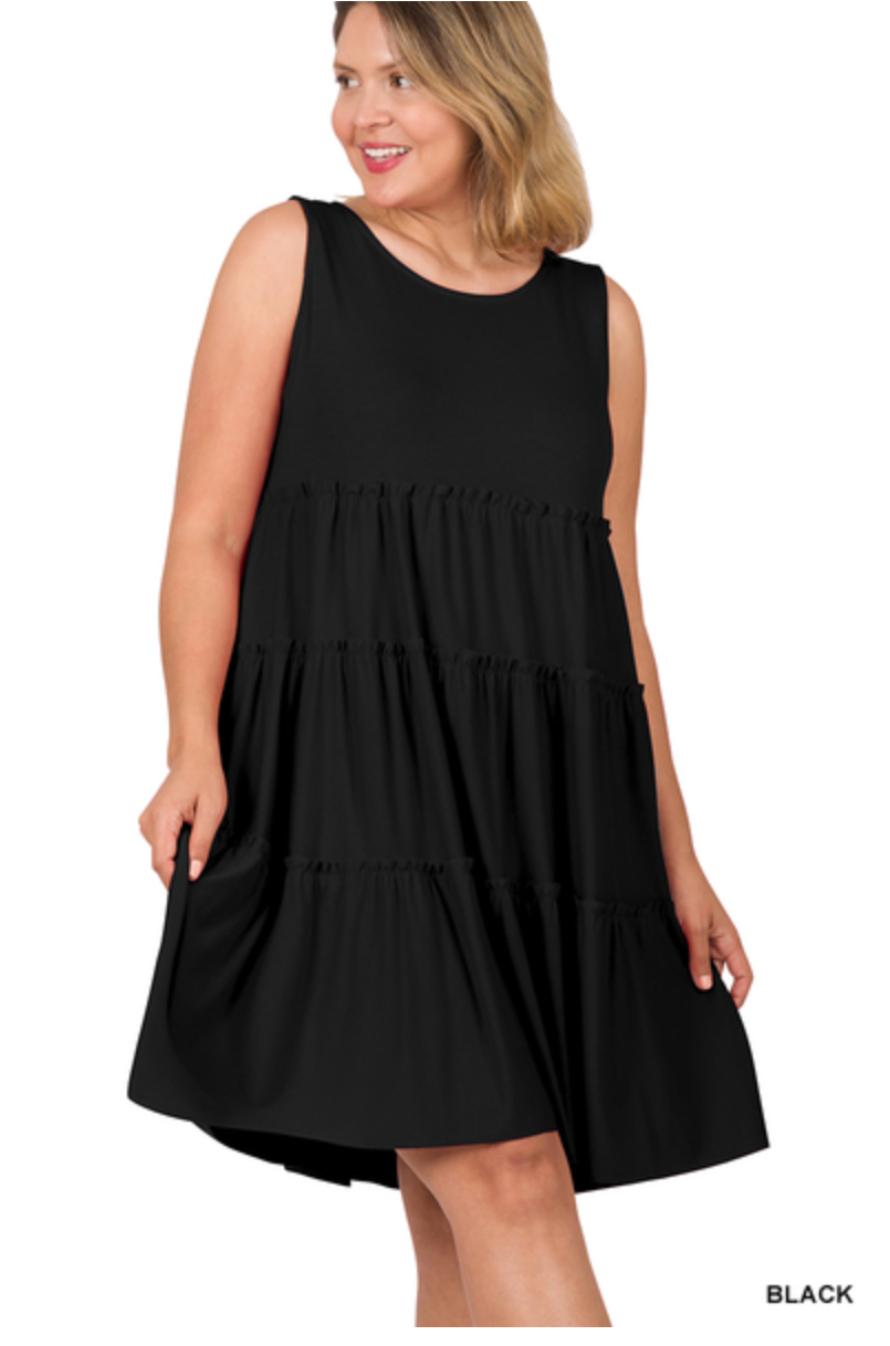 Sleeveless Tiered Dress