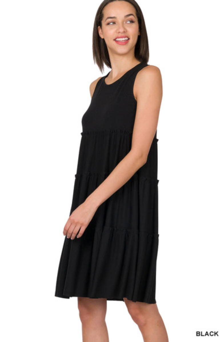 Sleeveless Tiered Dress