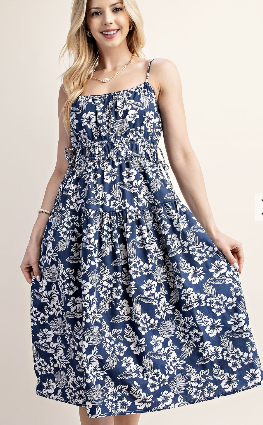 Blue Floral Dress