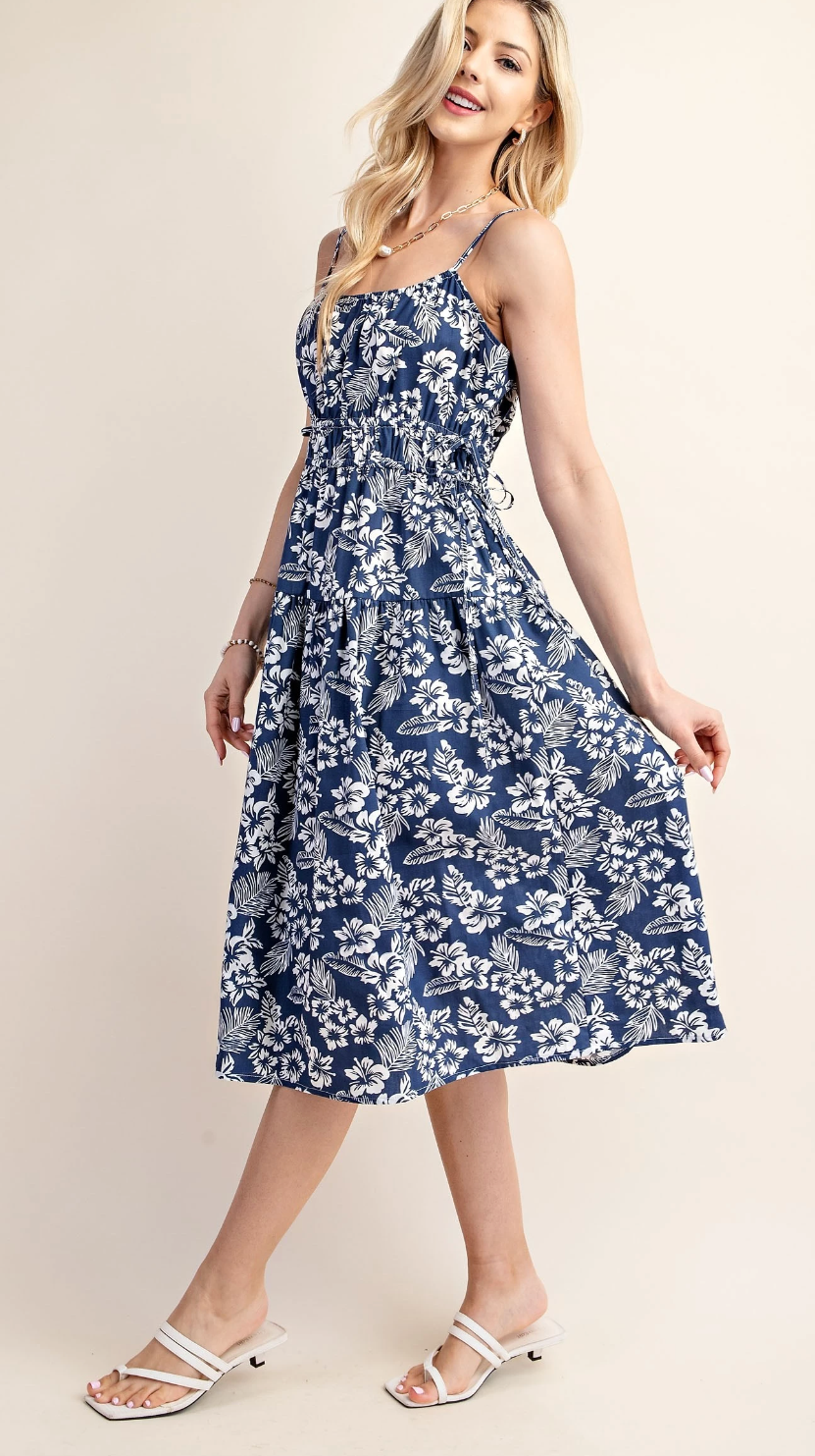 Blue Floral Dress