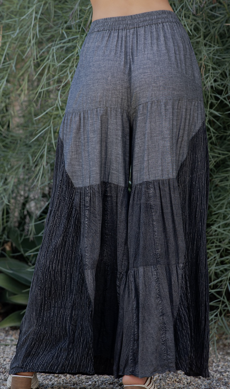 Rustic Boho Chambray Pants