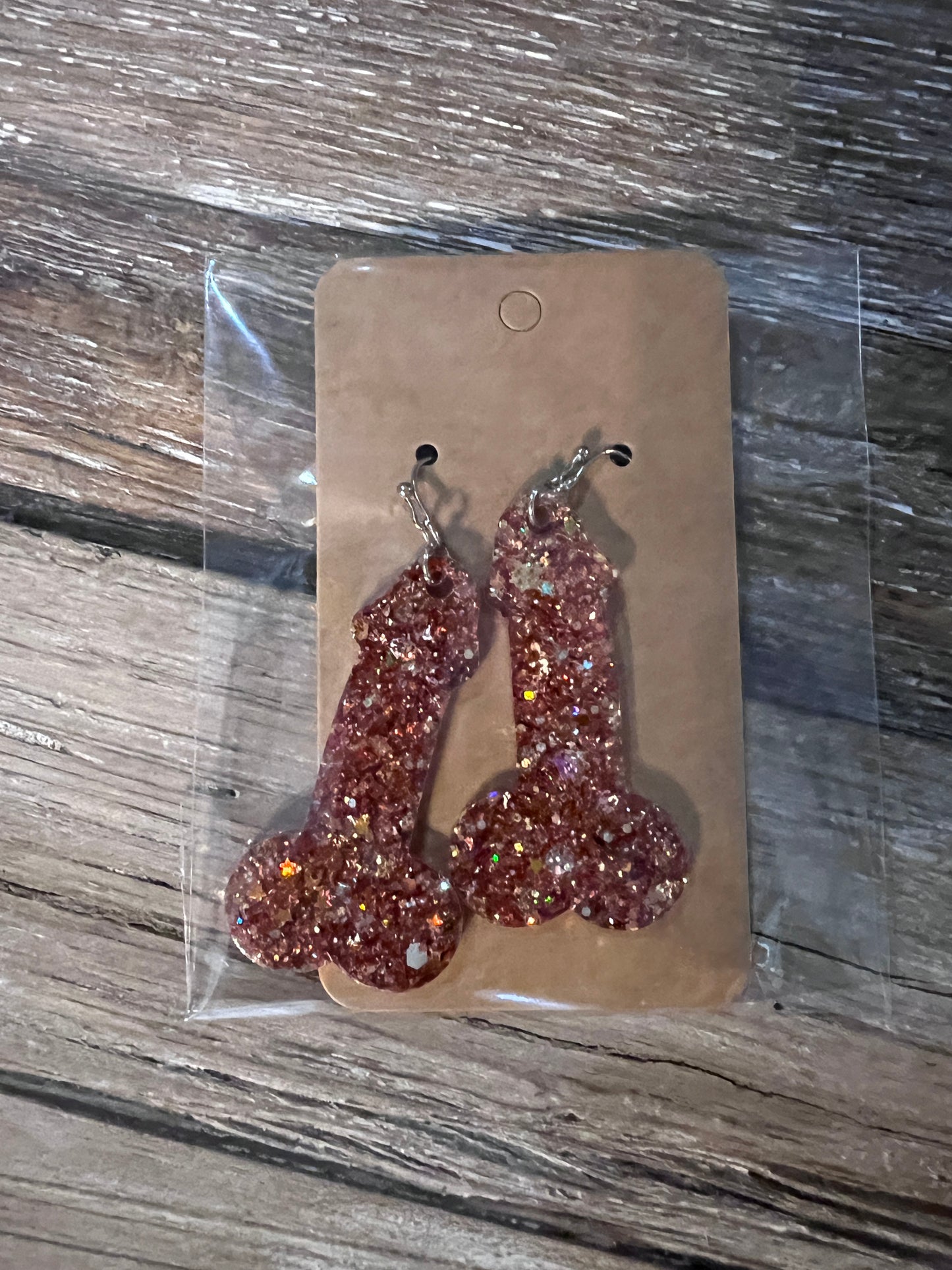 Resin Penis Earrings