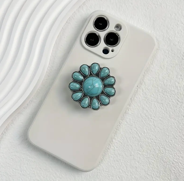 Turquoise Phone Pop-Socket