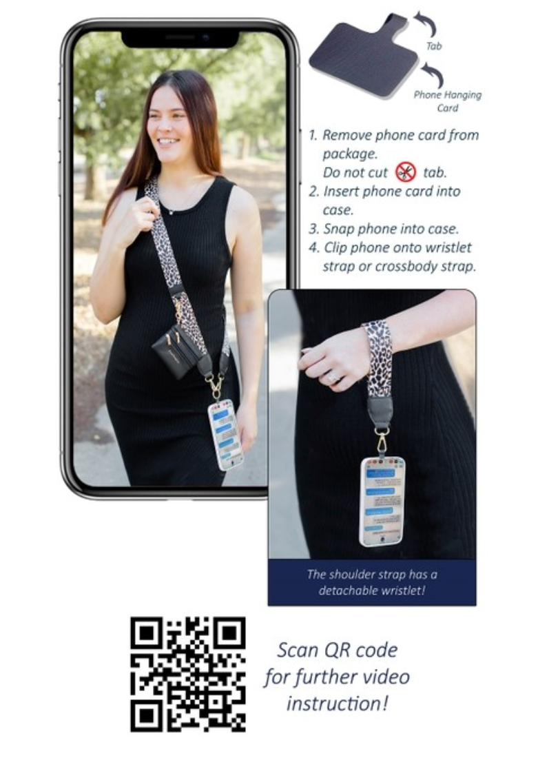Clip & Go Phone Strap with Pouch