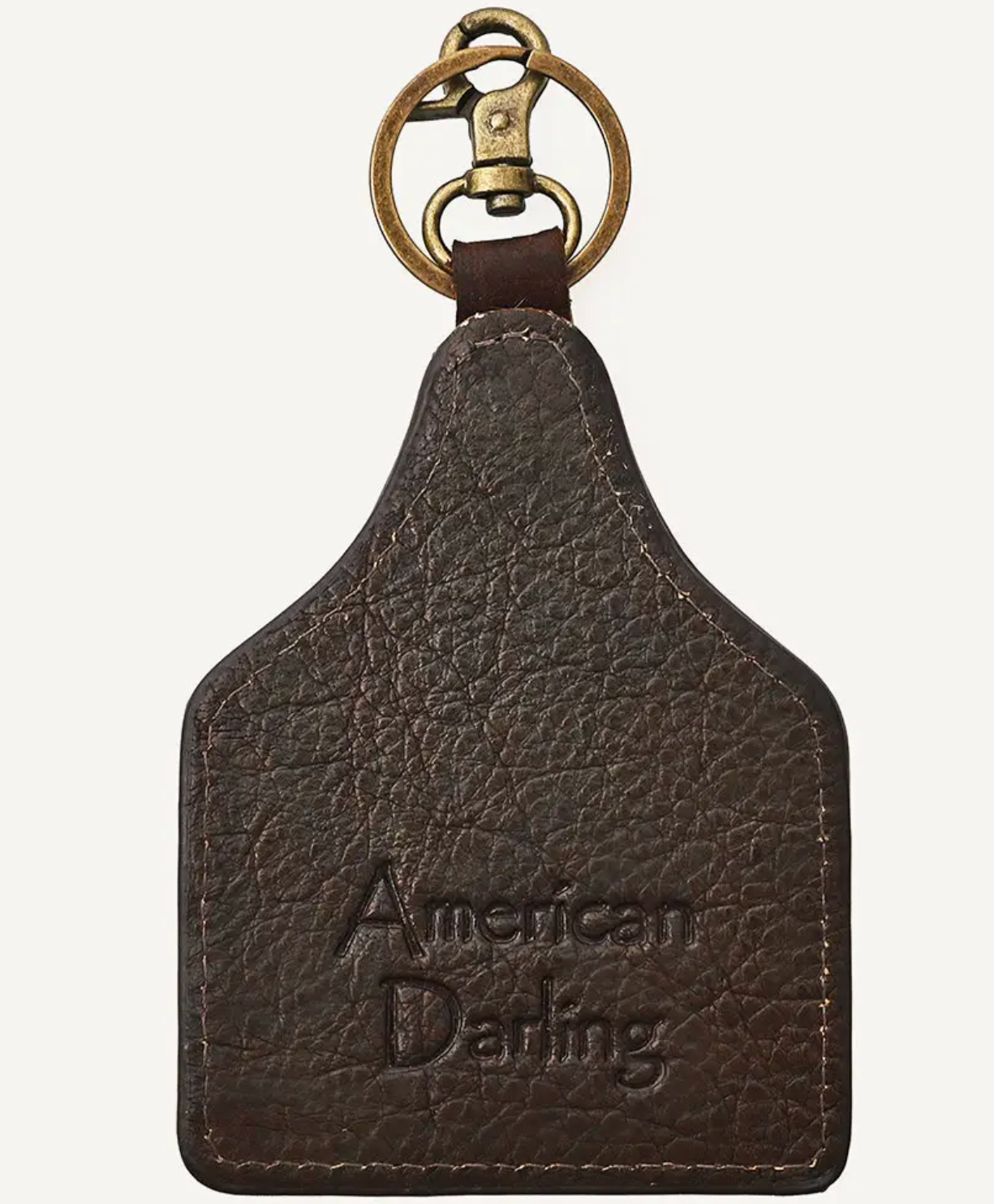 Cowboys Ride Cowhide Keyring