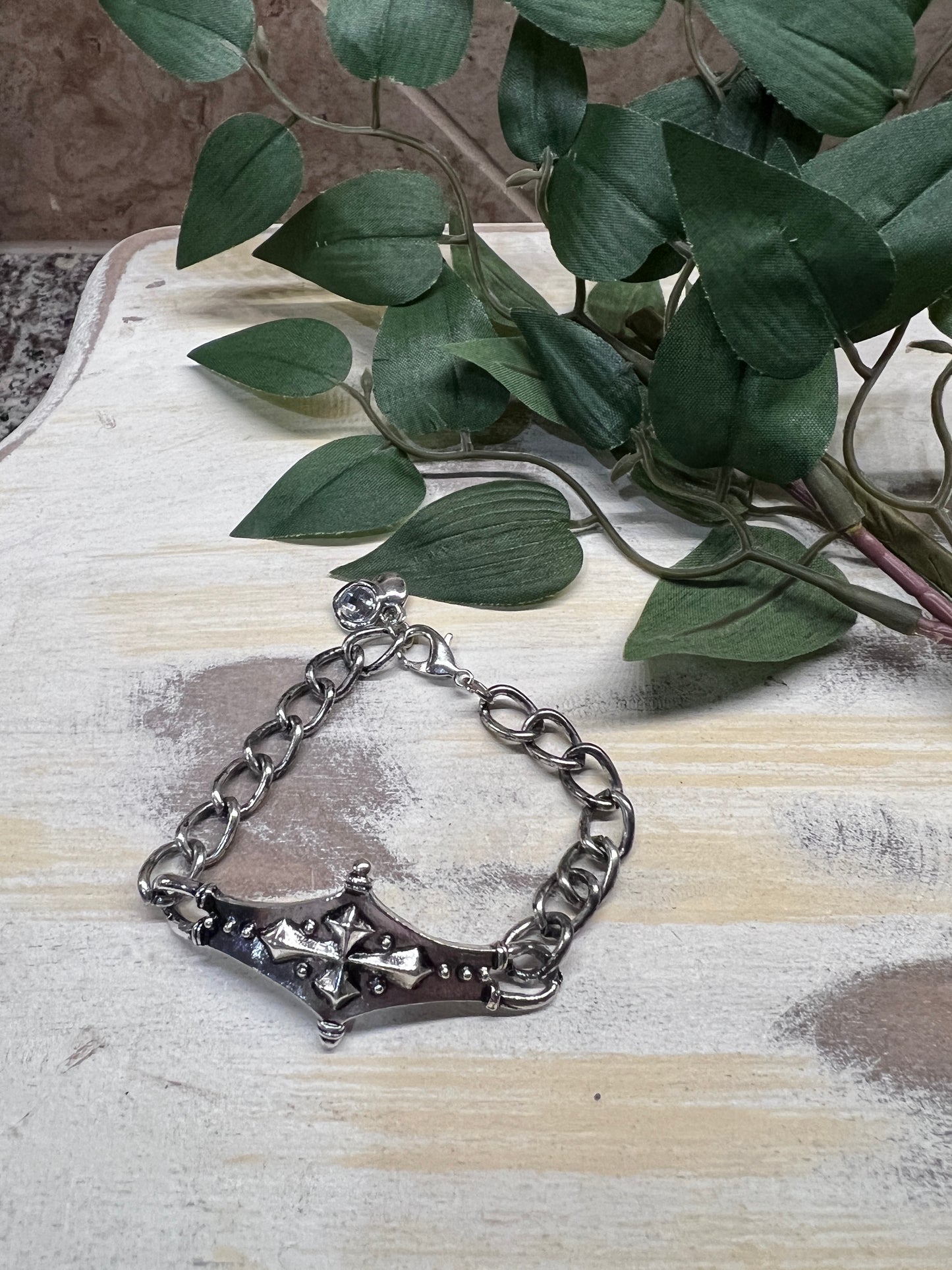 Cross Clasp Bracelet