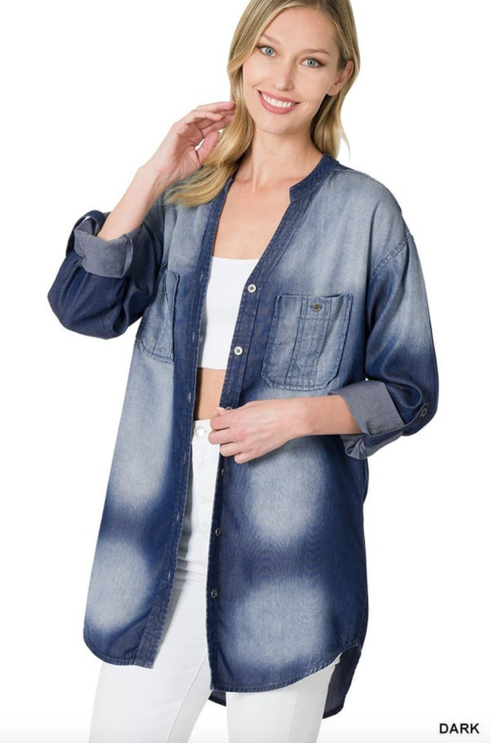 Denim Longline Shirt