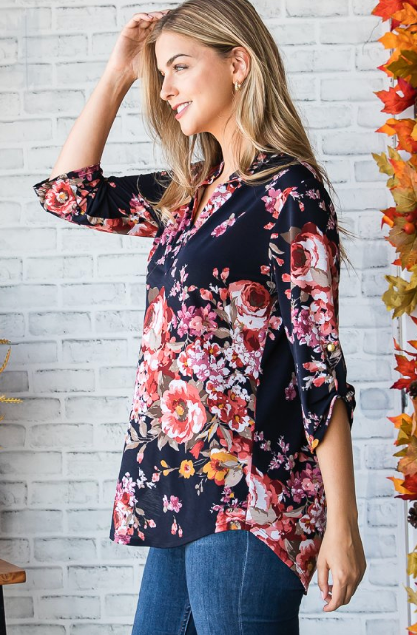 Romantic Floral Top