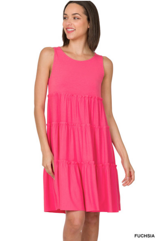 Sleeveless Tiered Dress