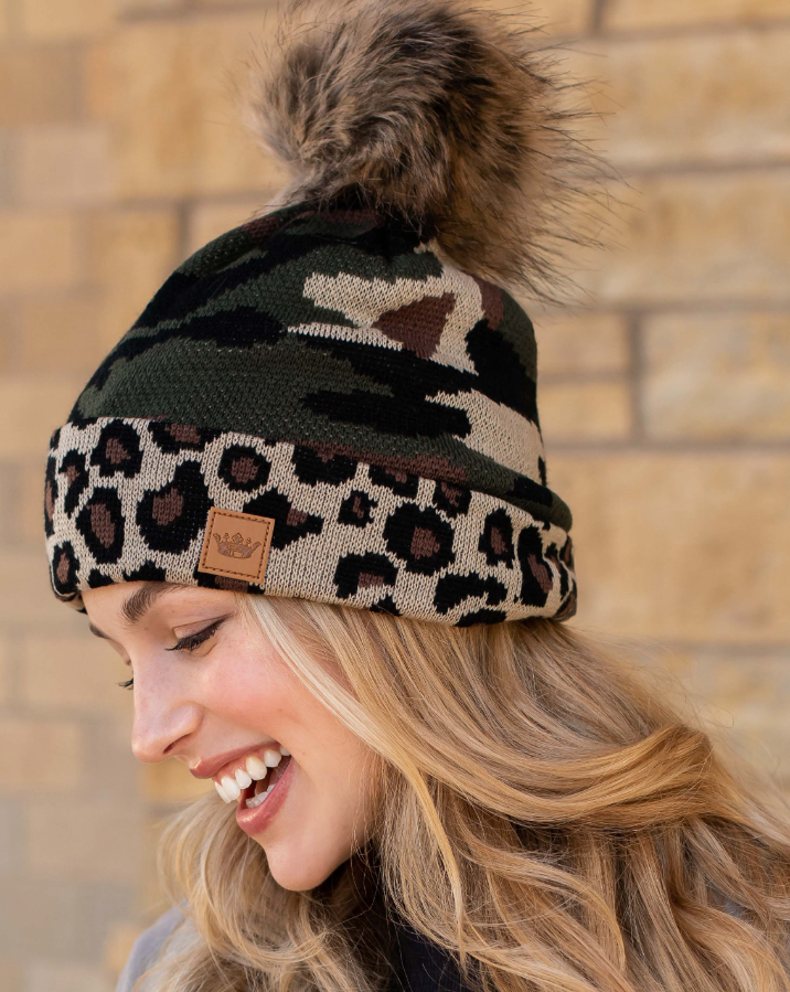 Pom Pom Beanie Cap