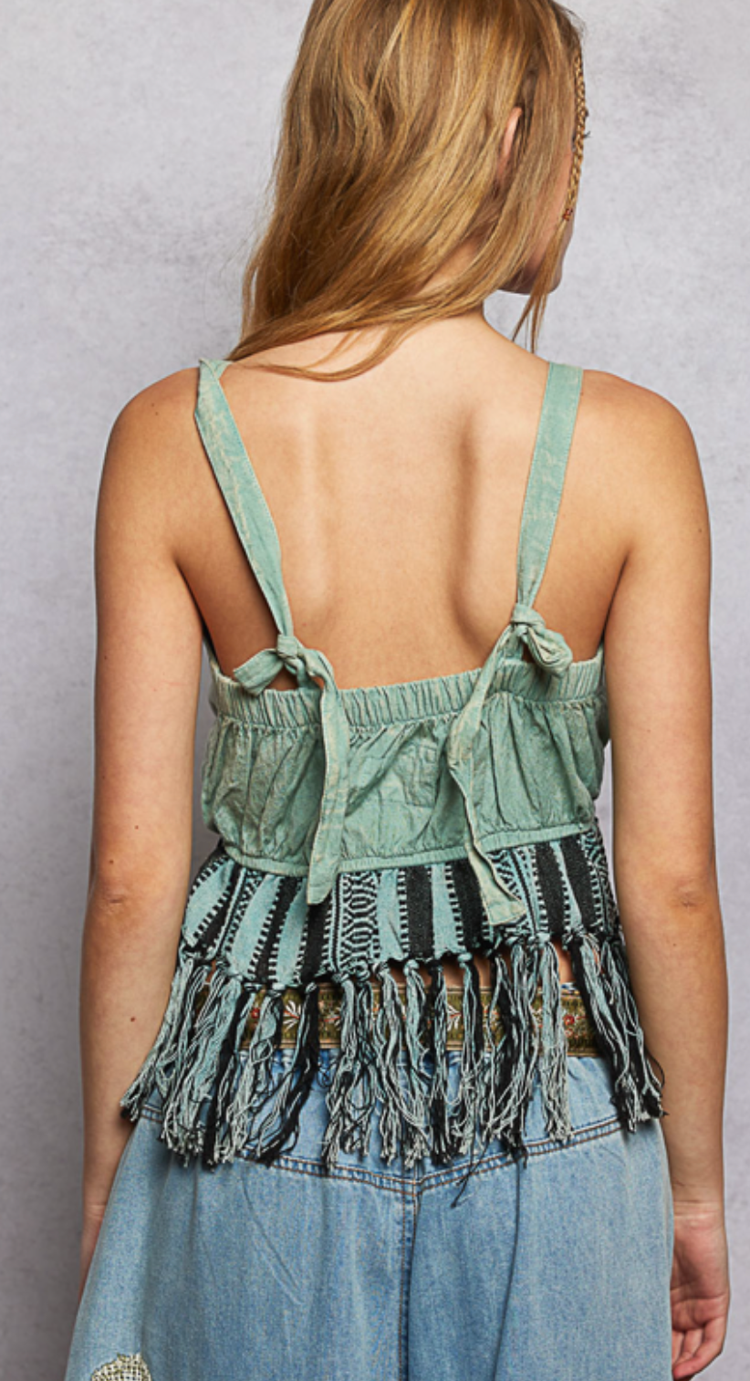 Green with Envy Top