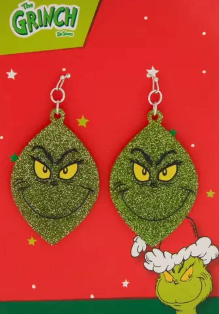 Grinch Glitter Earrings