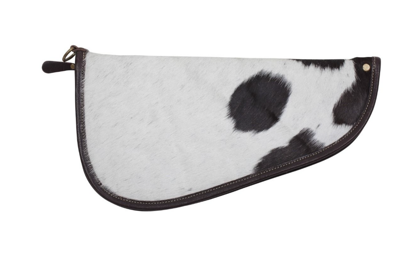 Black and White Cowhide Gun Case 15"