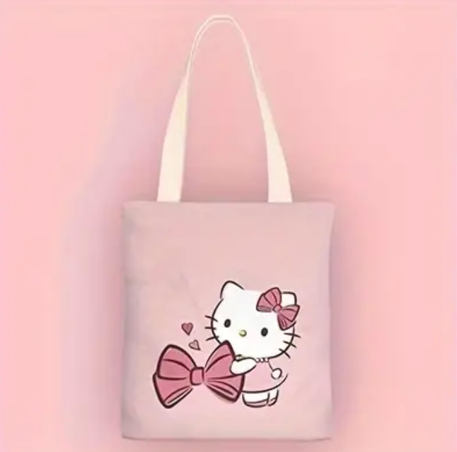 Hello Kitty Canvas Tote Bag