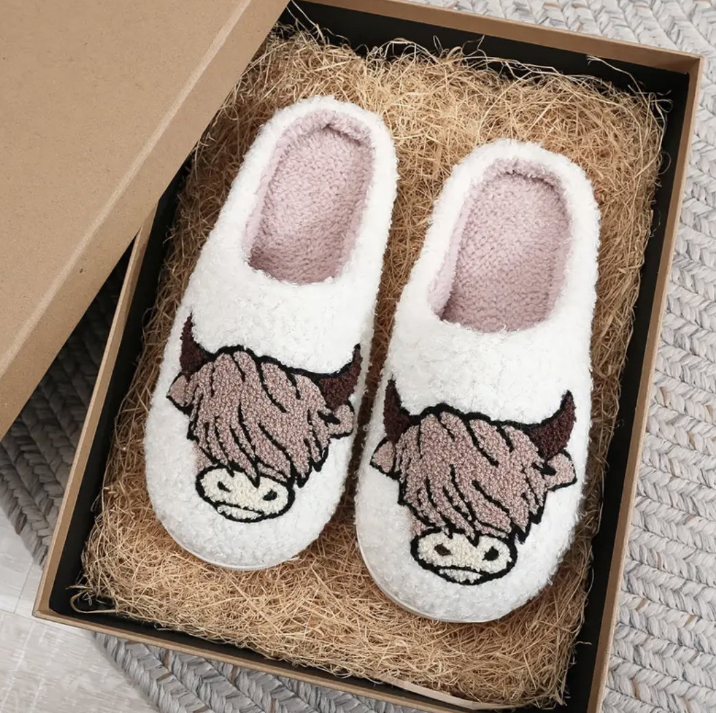 Highland Cow Slippers