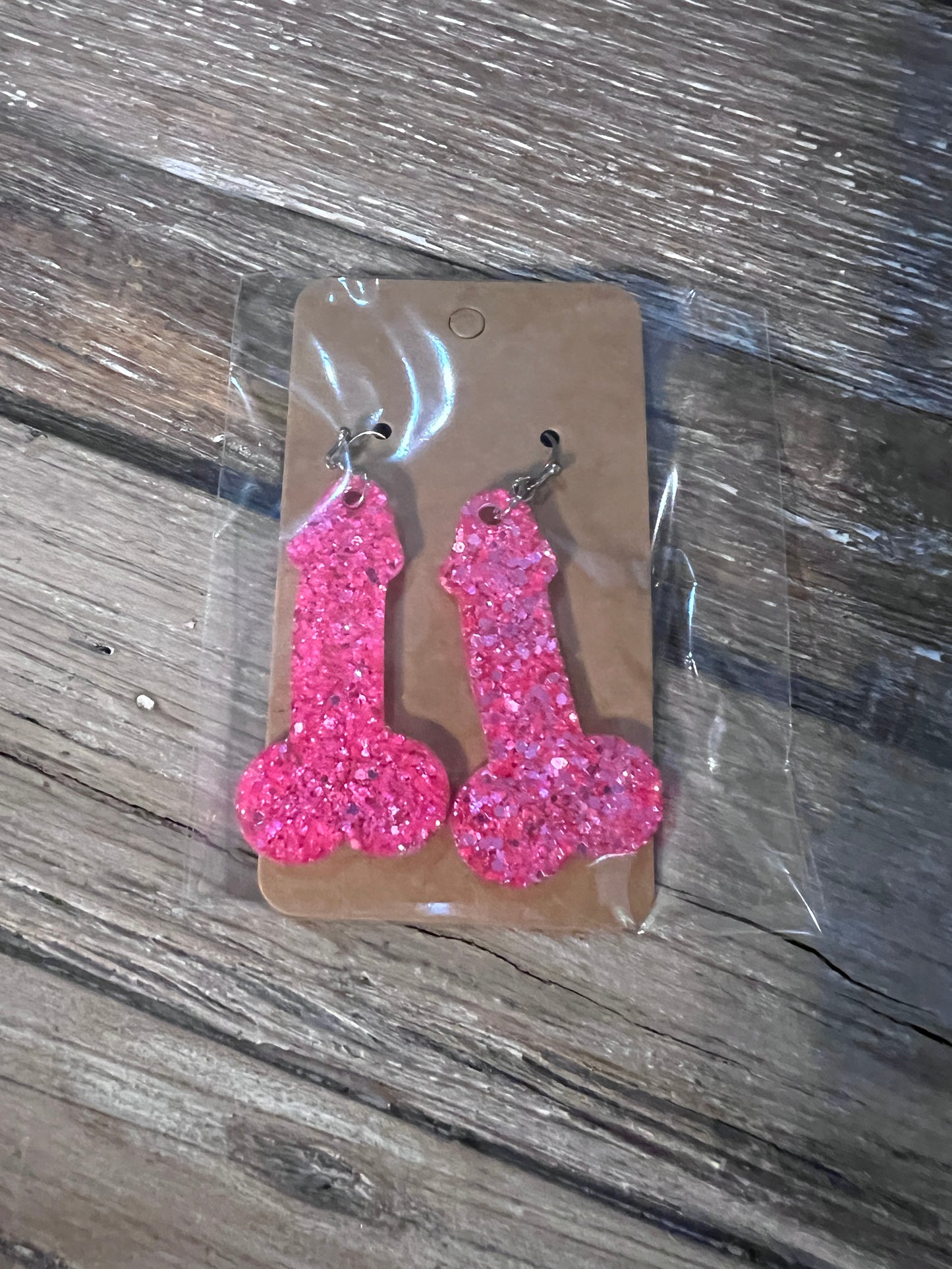 Resin Penis Earrings