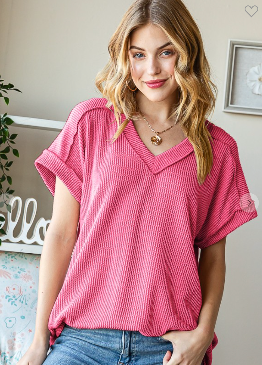 Solid Urban Ribbed Top