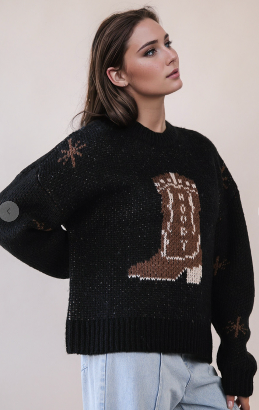 Howdy Boot Sweater