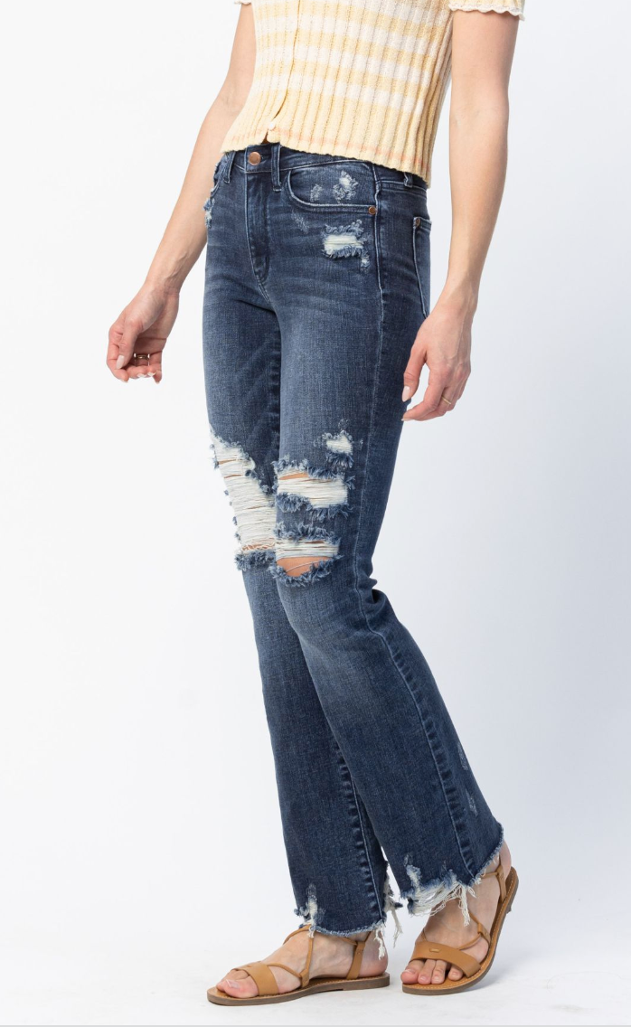 Roll With Me Judy Blue Destroyed Jeans